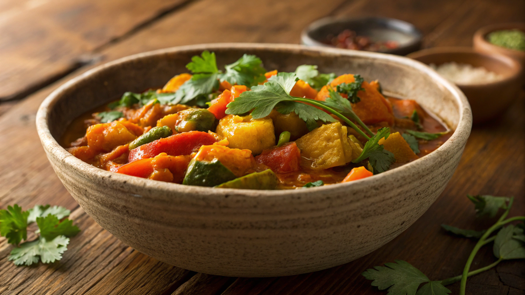 Low Carb Slow Cooker Cauliflower And Green Bean Curry