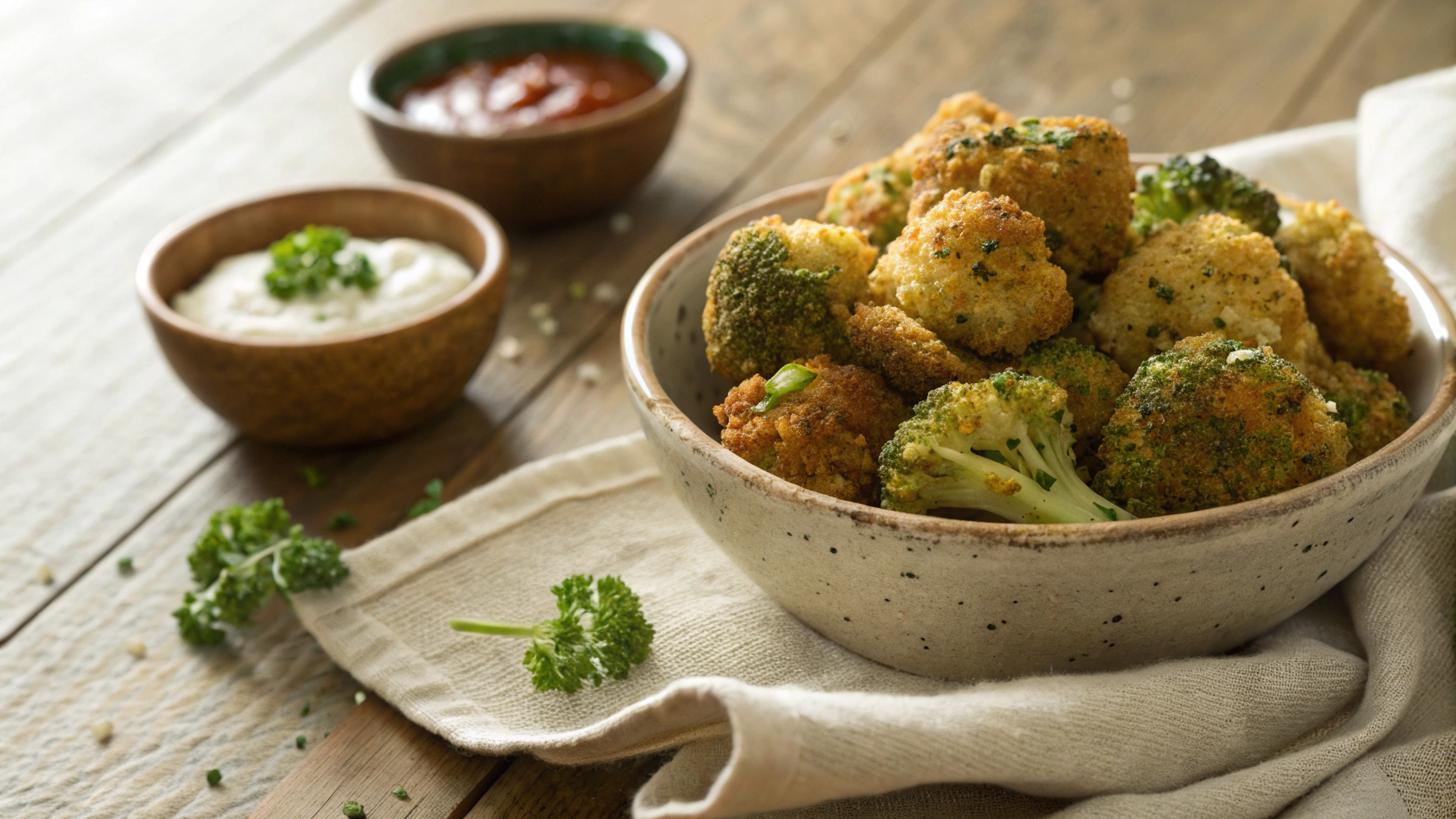 Keto Spicy Baked Broccoli Florets