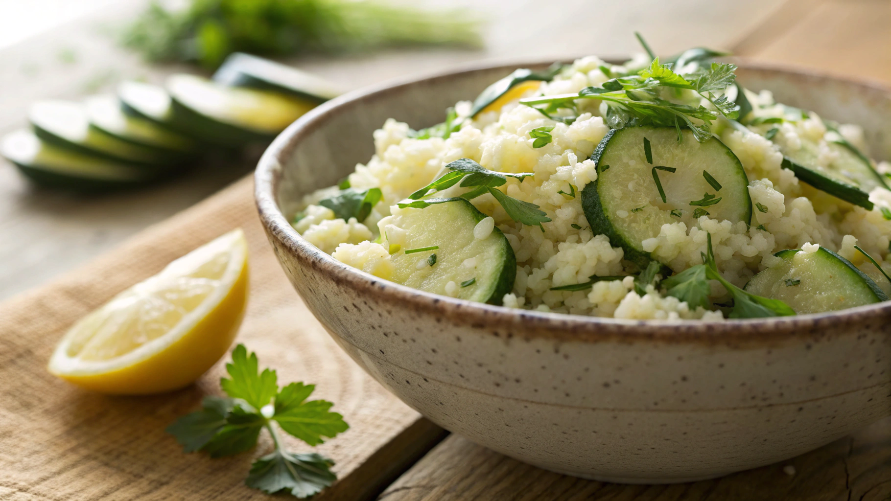 Keto Spicy Zucchini Rice