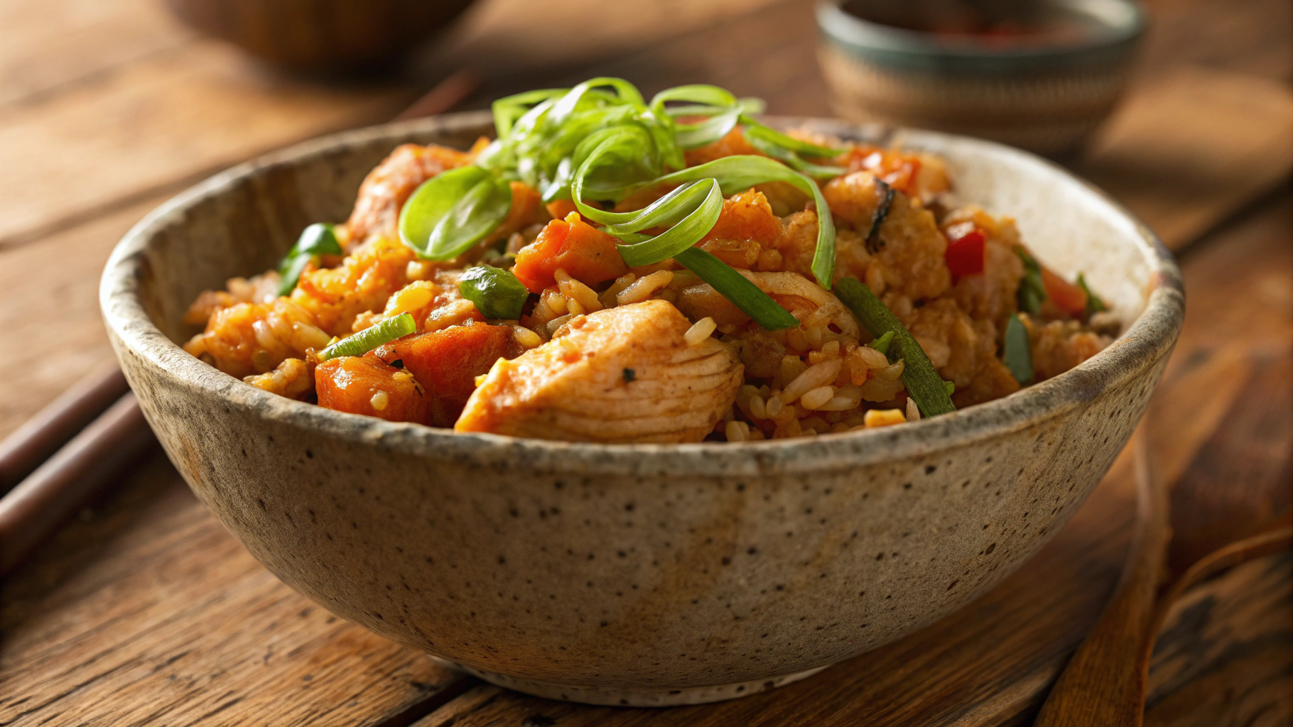 Low Carb Sriracha Chicken Fried Rice