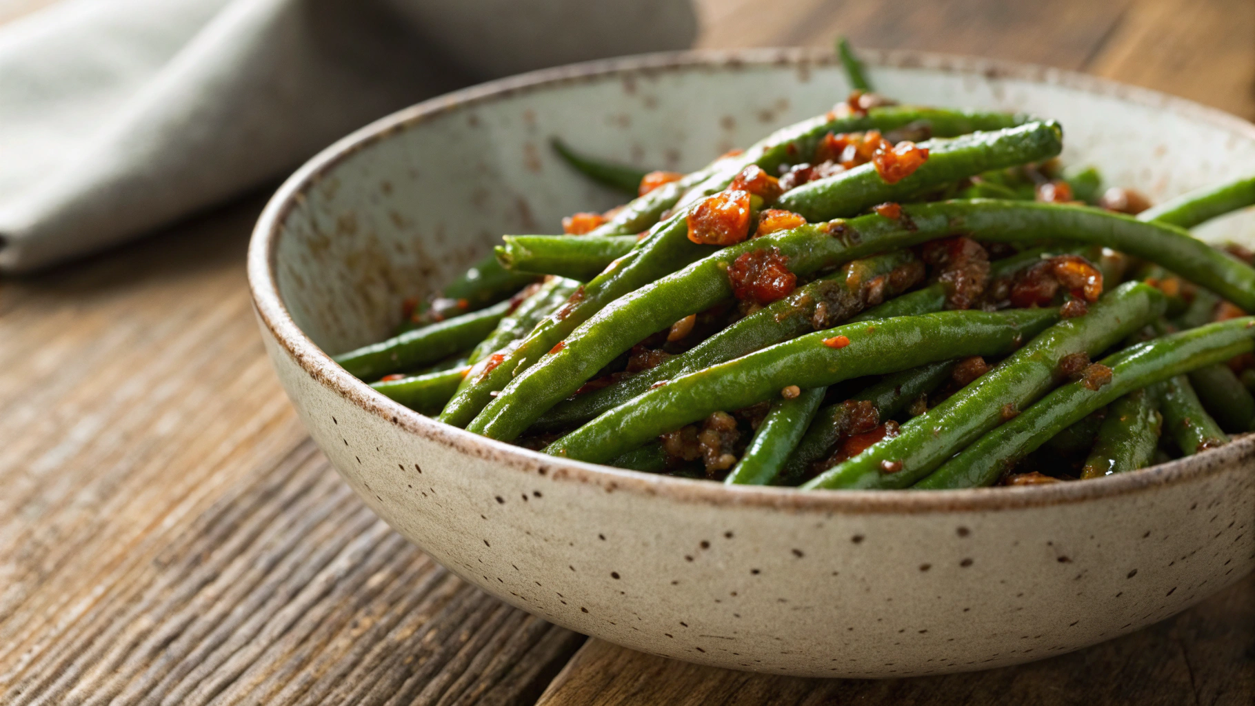 Low Carb Sweet And Spicy Green Beans