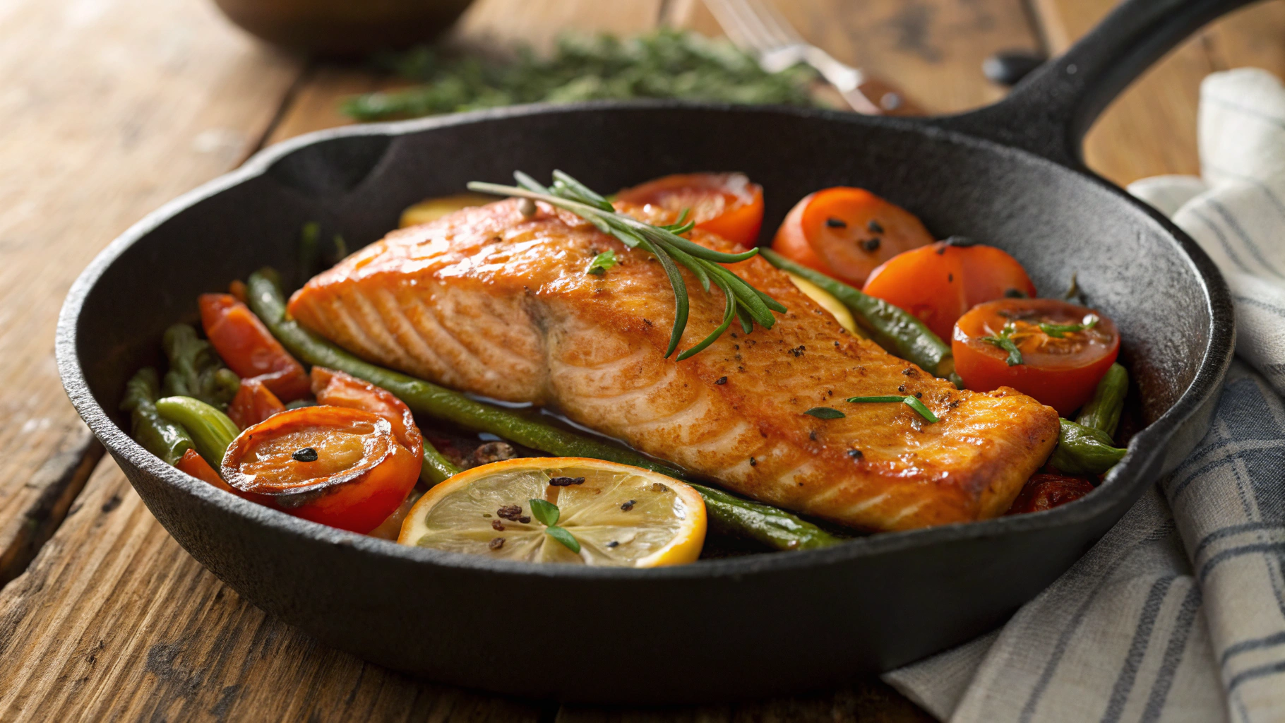 Low Carb Sweet Chili Salmon W Zucchini And Mushrooms