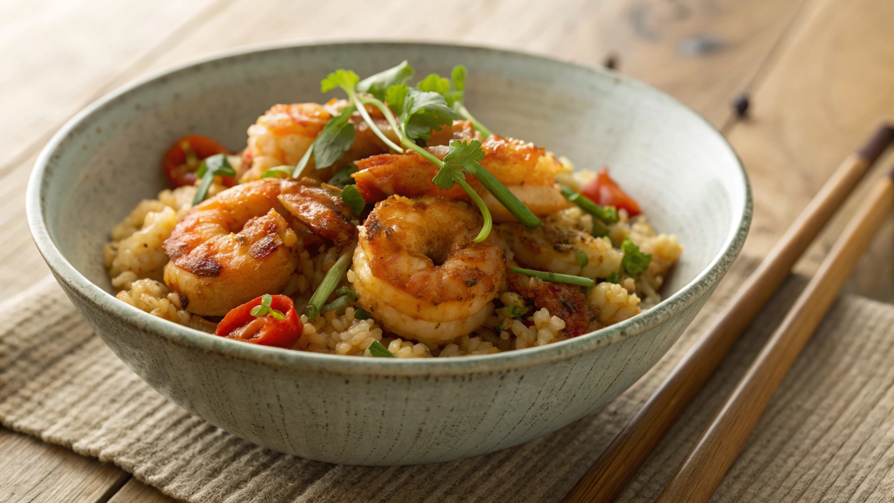 Keto Sweet Chili Shrimp W Fried Rice