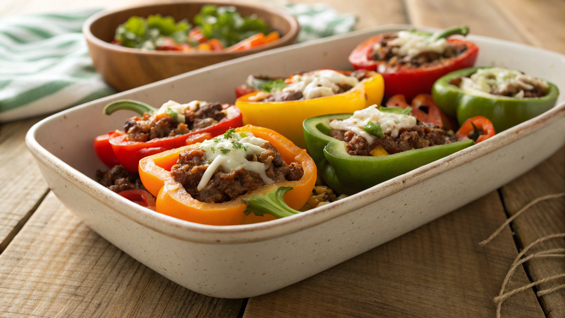 Keto Taco Bell Pepper Boats