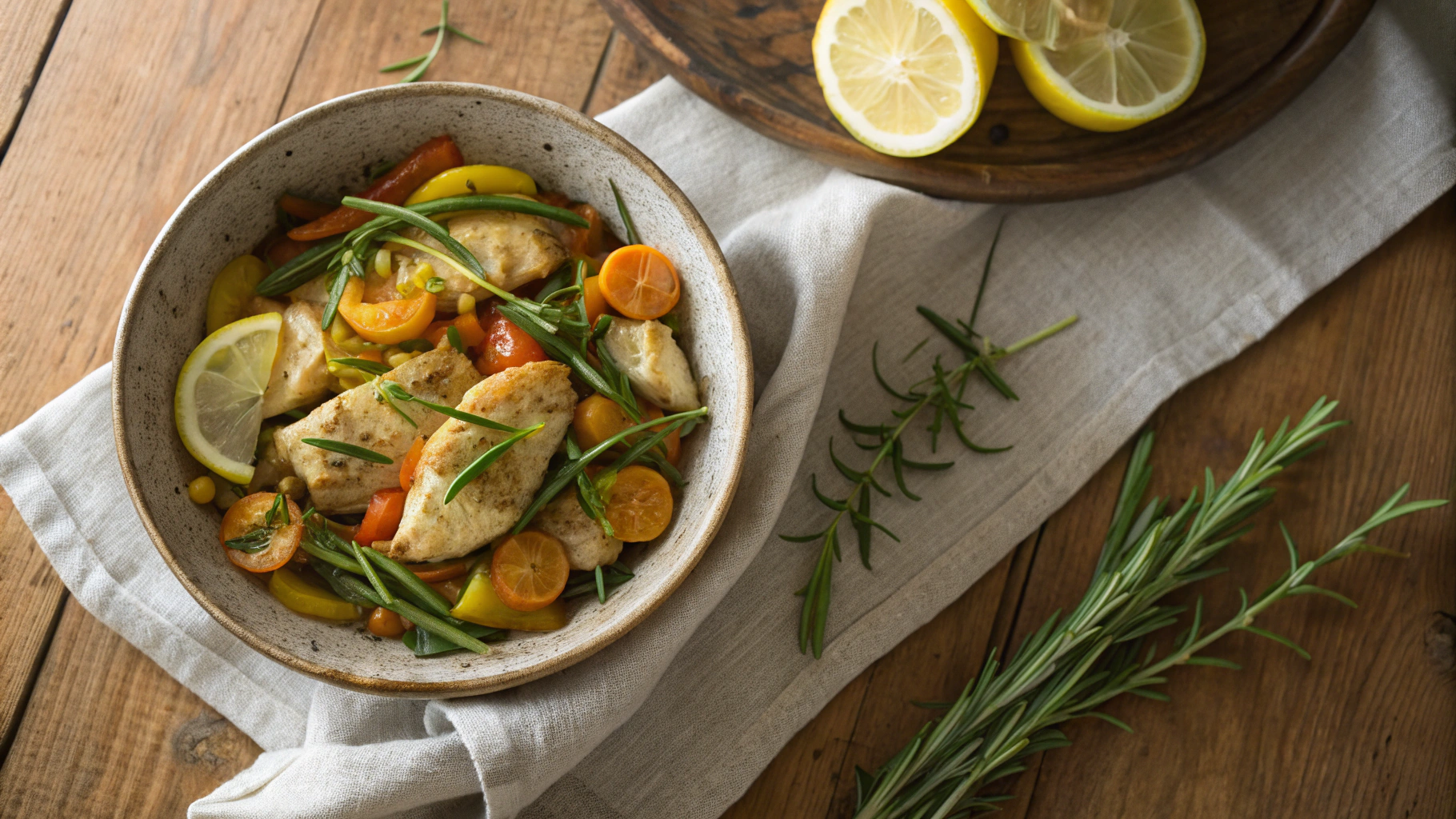 Keto Tarragon Lemon Crock Pot Chicken