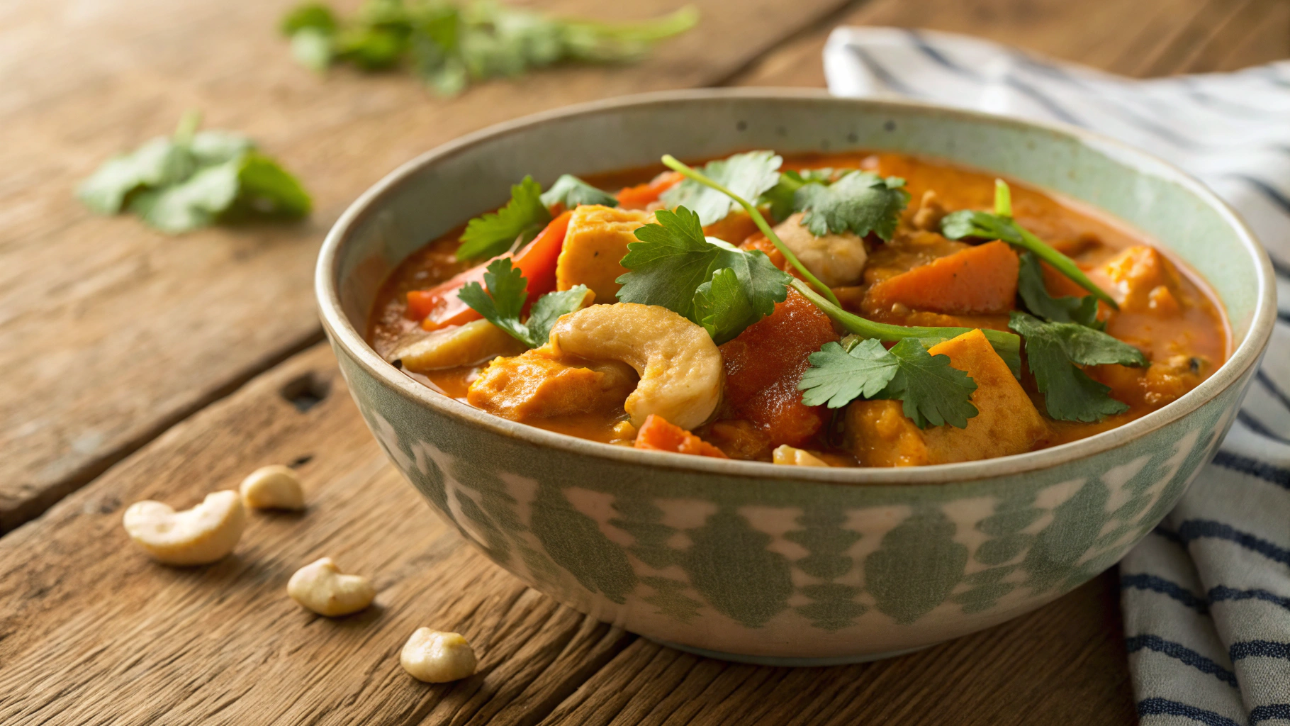 Low Carb Thai Chicken Curry with Coconut Cauliflower Rice