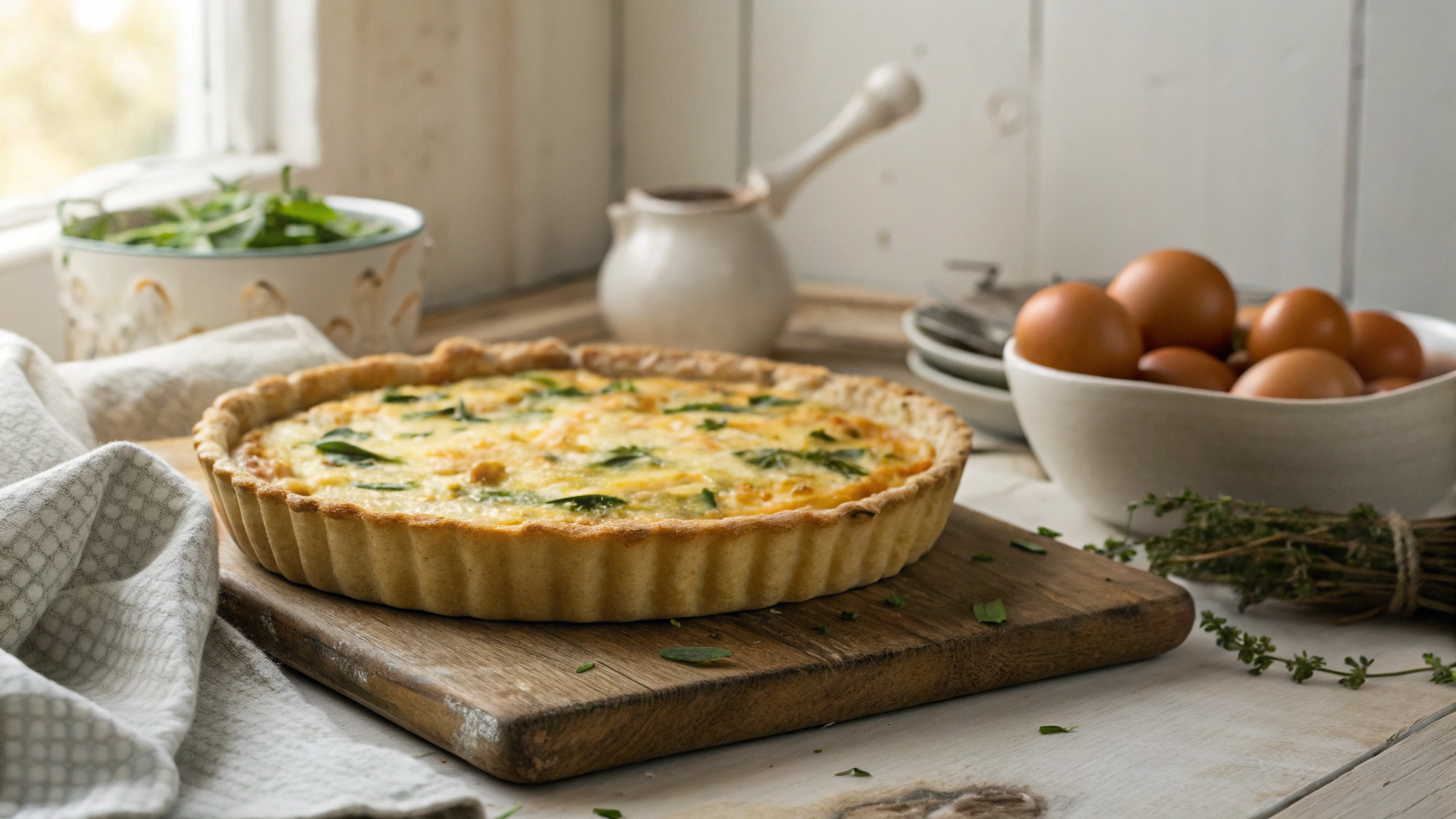 Low Carb Three Cheese Quiche