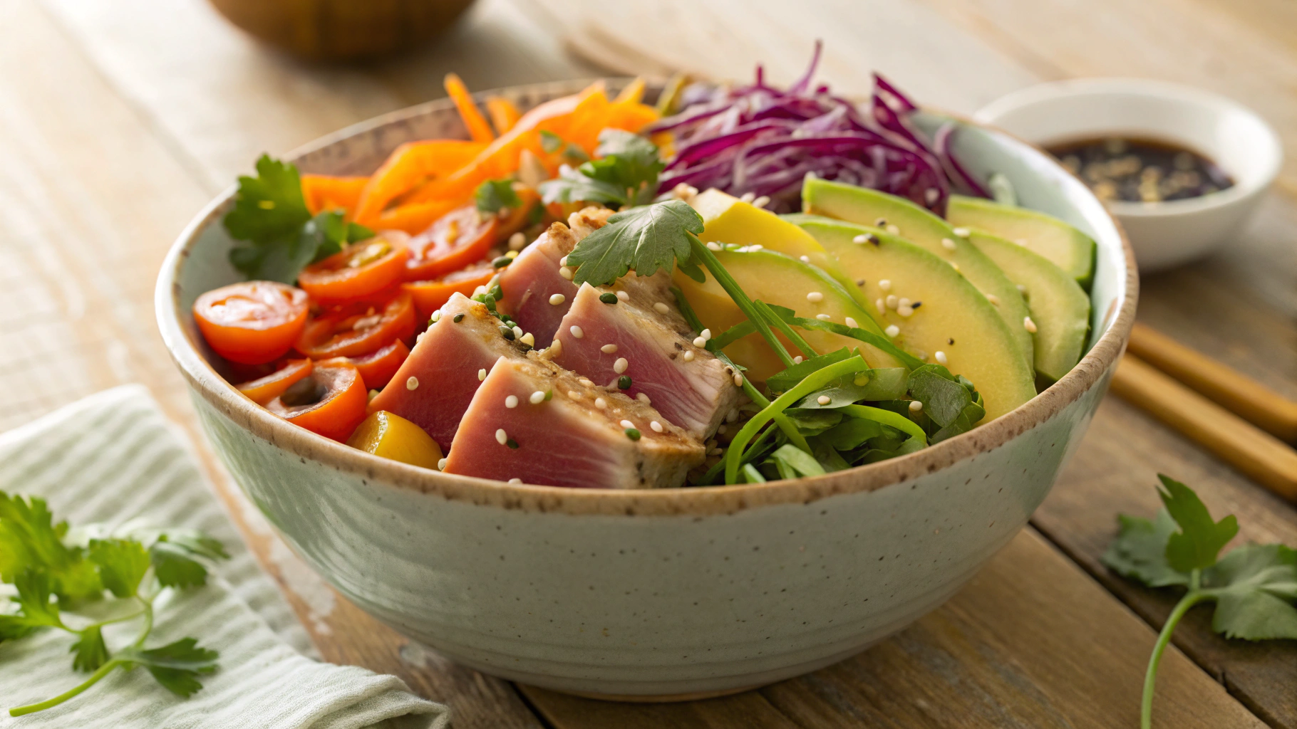 Low Carb Tuna and Pak Choi Salad