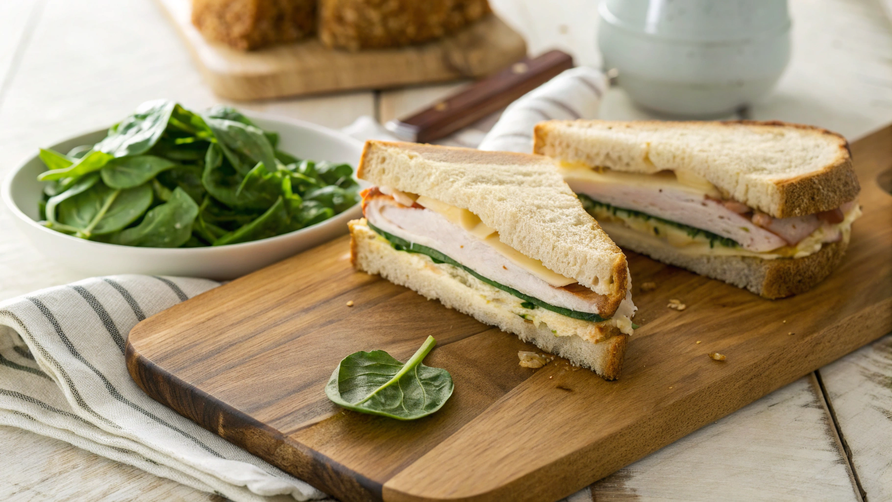 Low Carb Turkey Swiss Sandwich