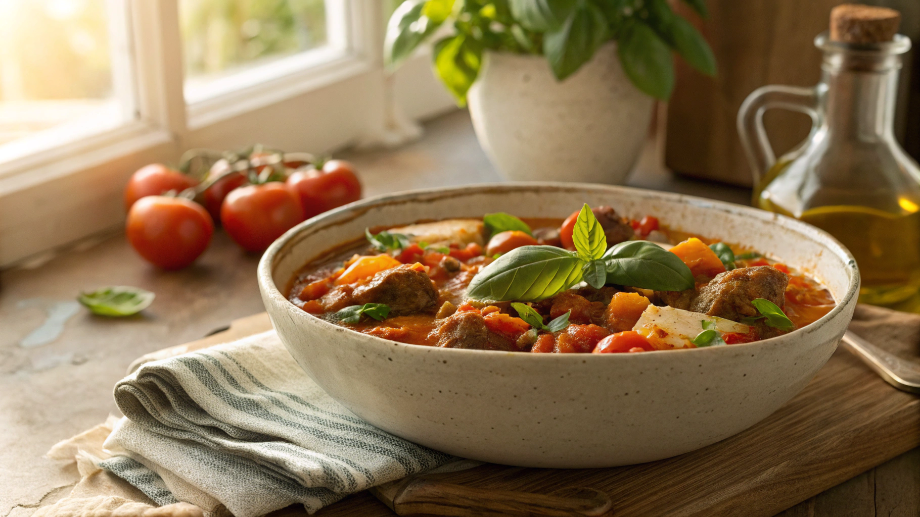 Low Carb Tuscan Style Sausage Skillet