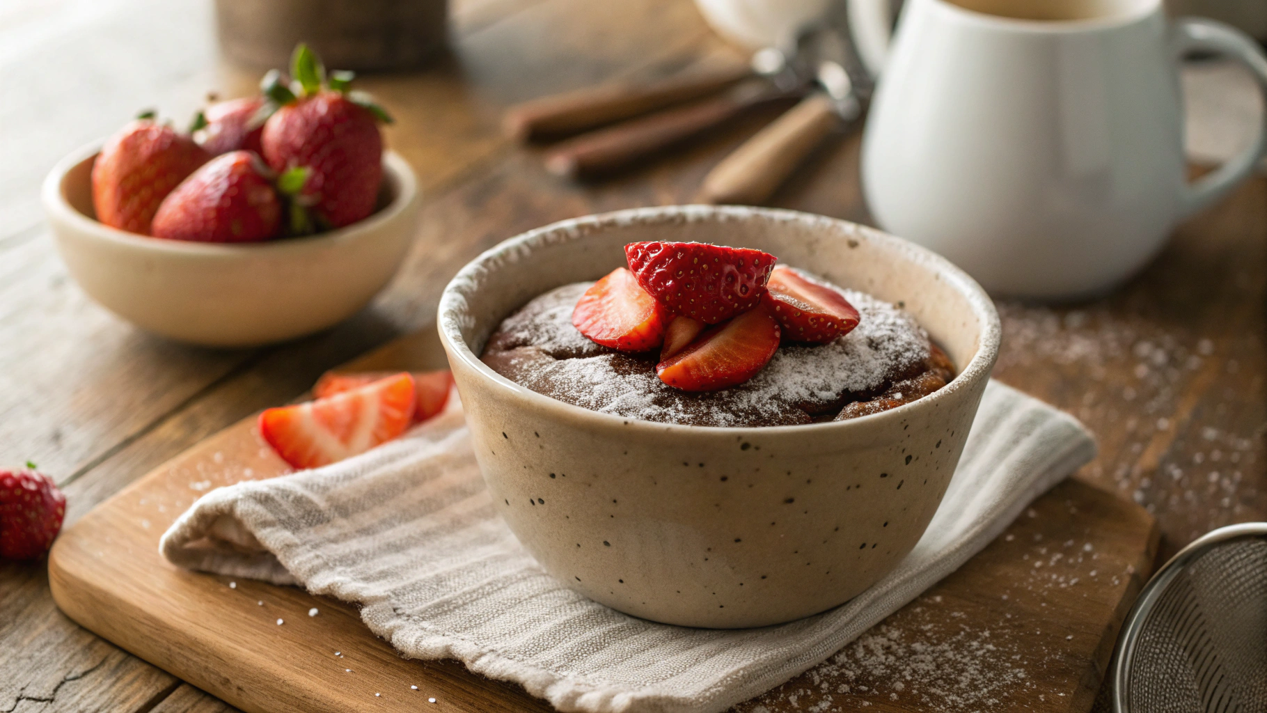 Low Carb Vanilla Dream Mug Cake