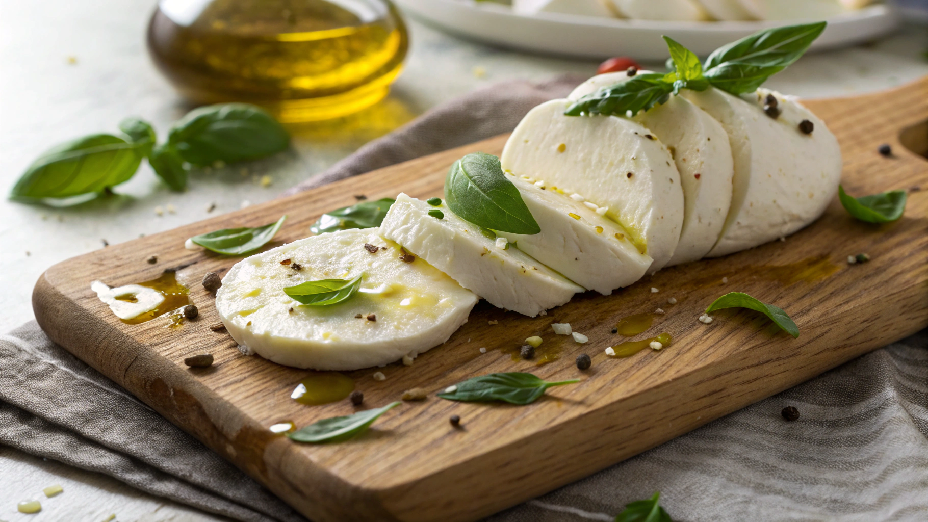 Keto Vegan Cashew Mozzarella