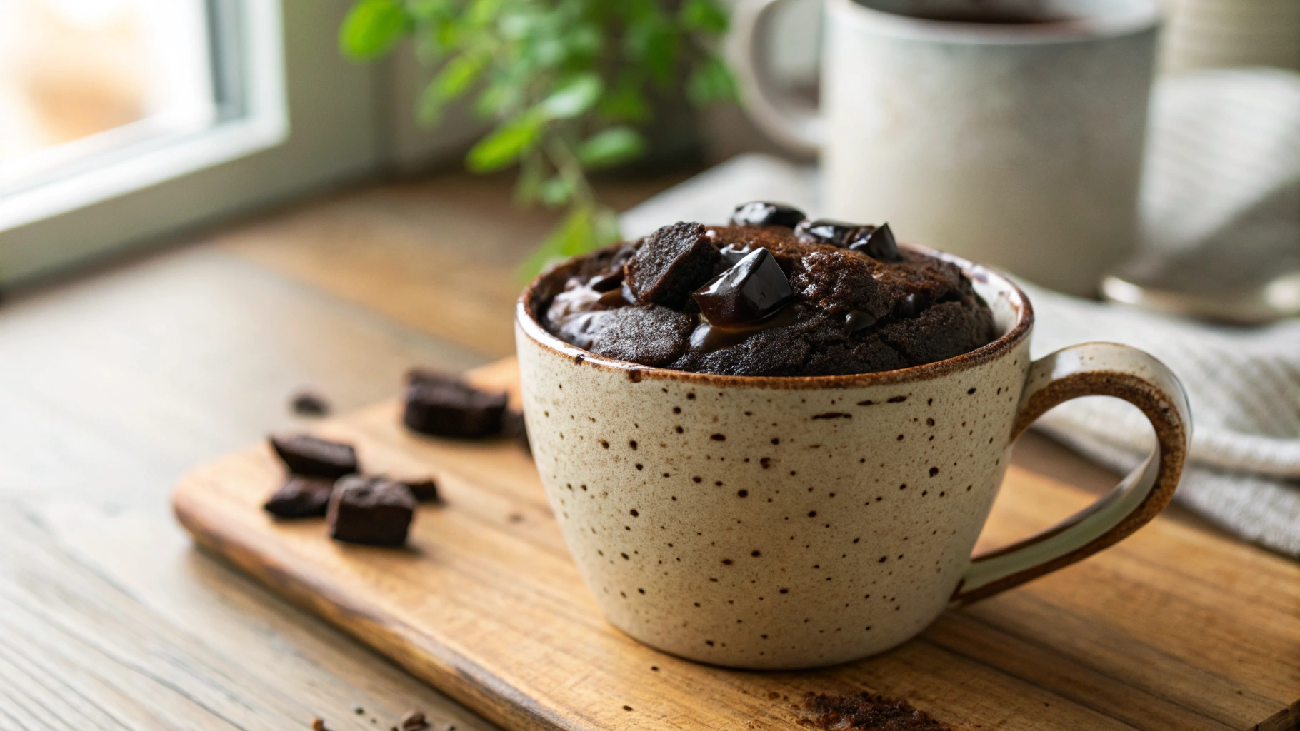 Keto Vegan Dark Chocolate Mug Cake