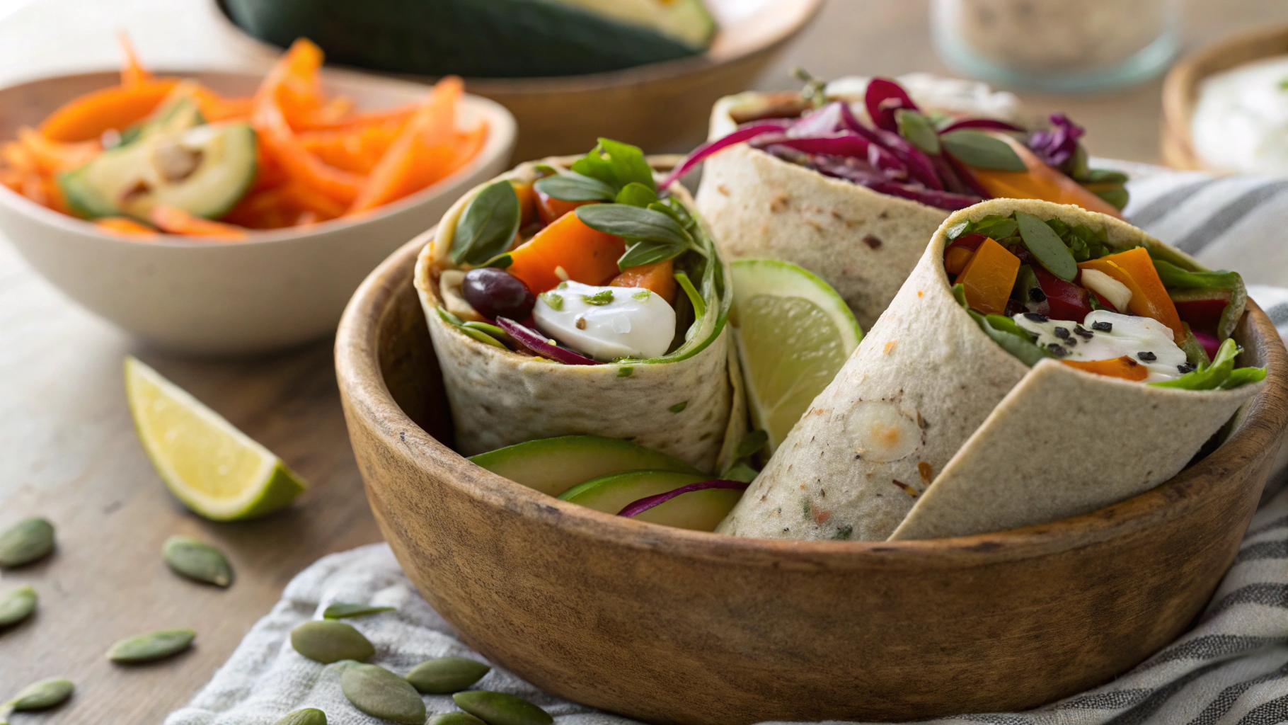 Low Carb Vegan Fajita Lettuce Wraps