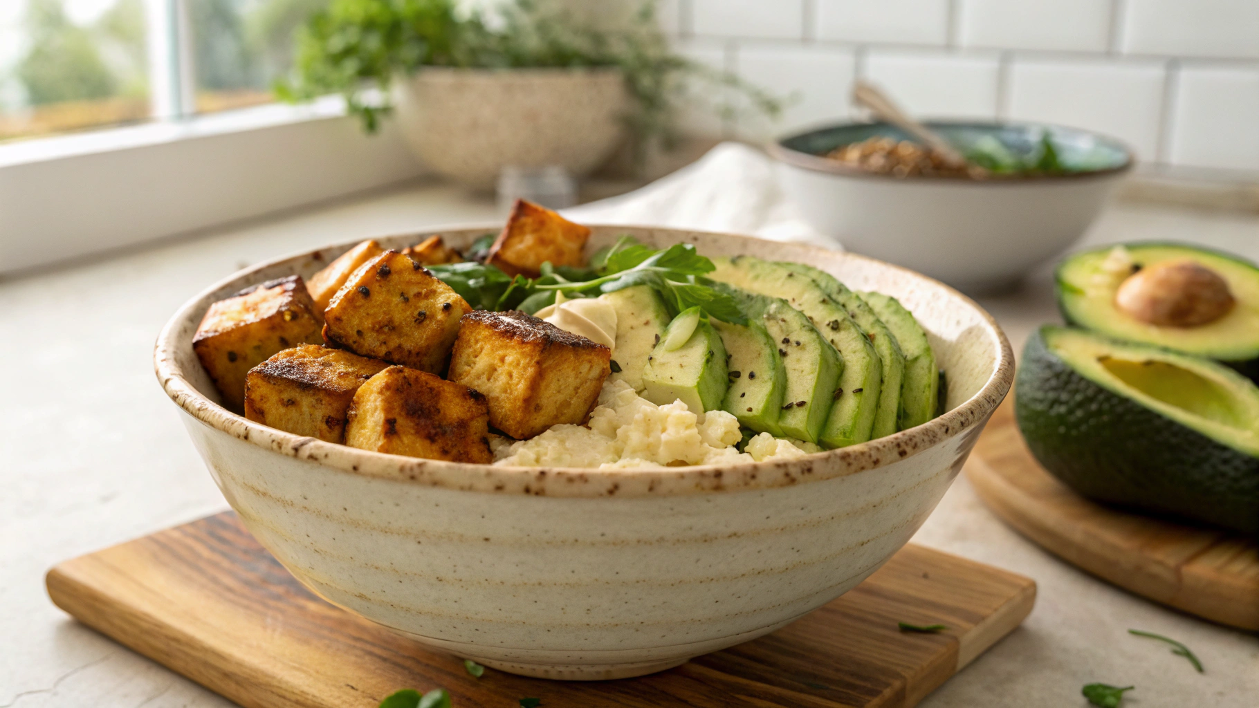 Low Carb Vegan High Protein Plate