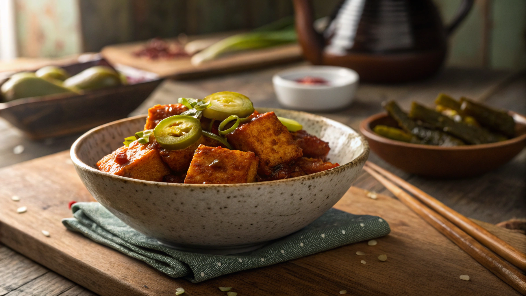 Keto Vegan Nashville Hot Tofu