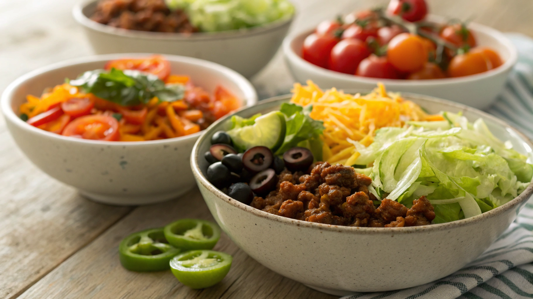 Low Carb Vegan Air Fryer Taco Bowls