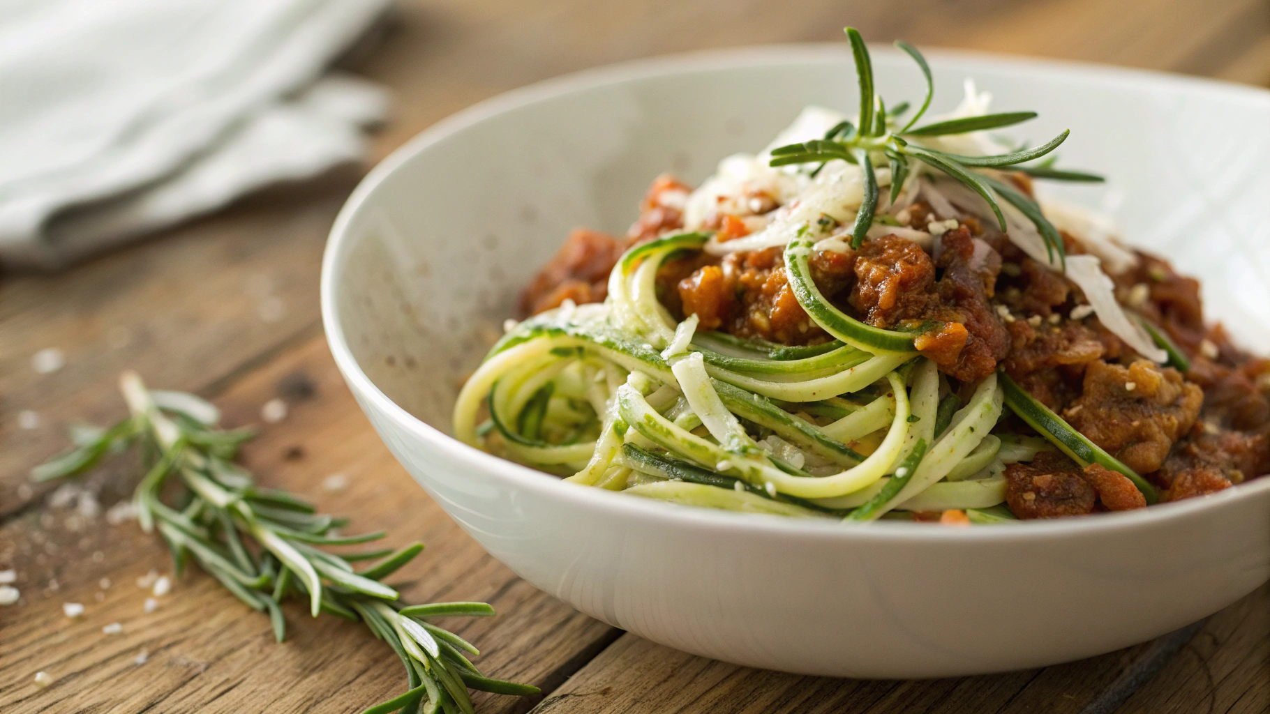 Low Carb Vegetarian Mushroom Spaghetti