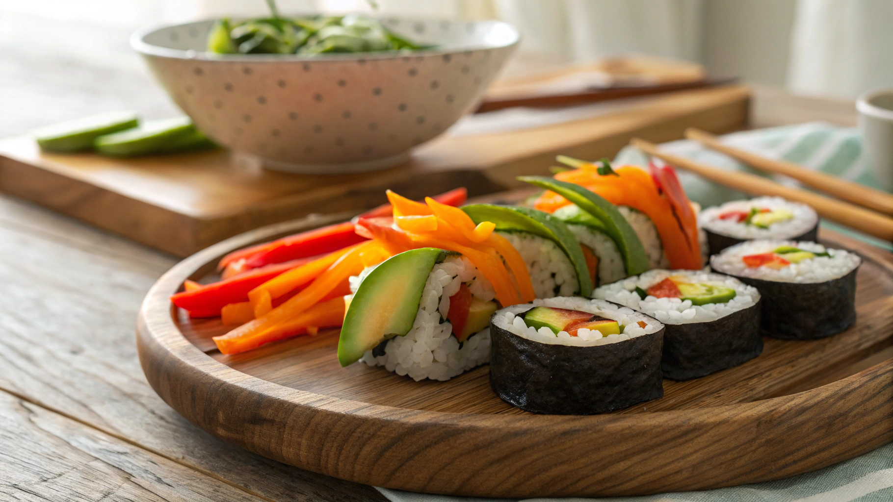 Low Carb Veggie Delight Sushi