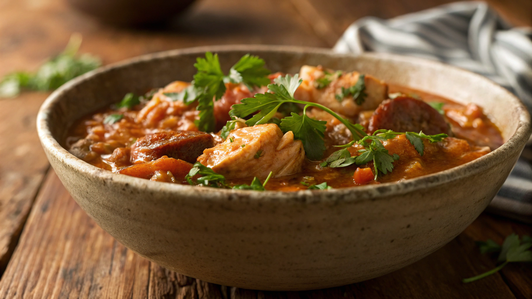 Low FODMAP Dutch Oven Chicken and Chorizo Gumbo