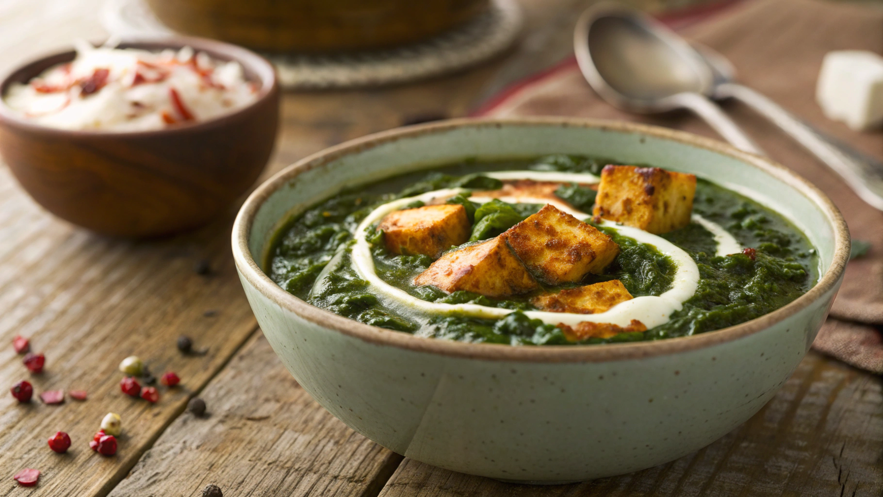Easy Low FODMAP Keto Spinach Paneer Curry (Saag Paneer)