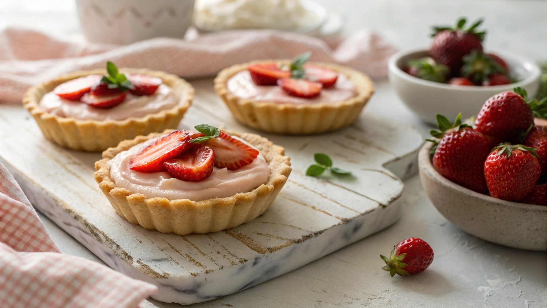 Mother’s Day Tea Party Keto Strawberry Tartlets