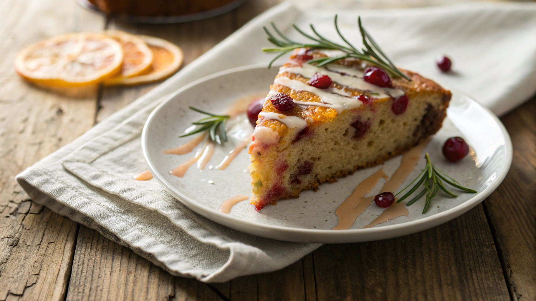 New Year’s Keto Cranberry and Orange Cake