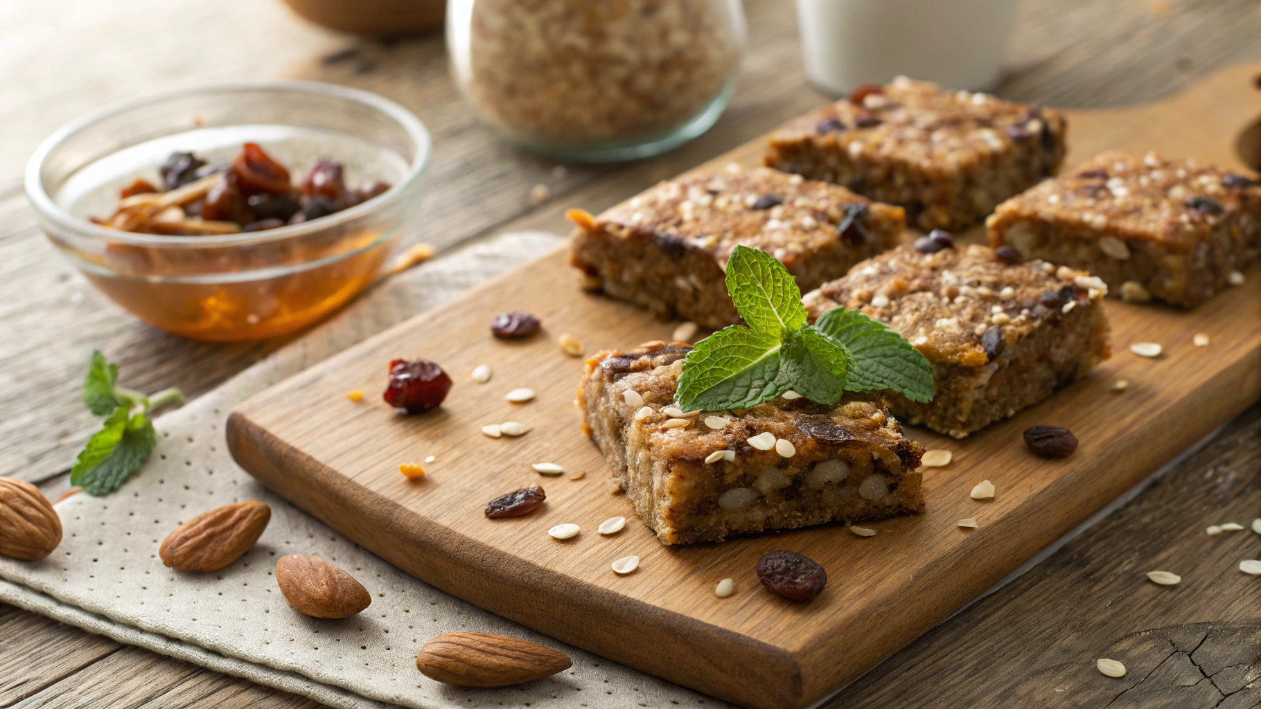 Paleo Coconut Honey Breakfast Bars