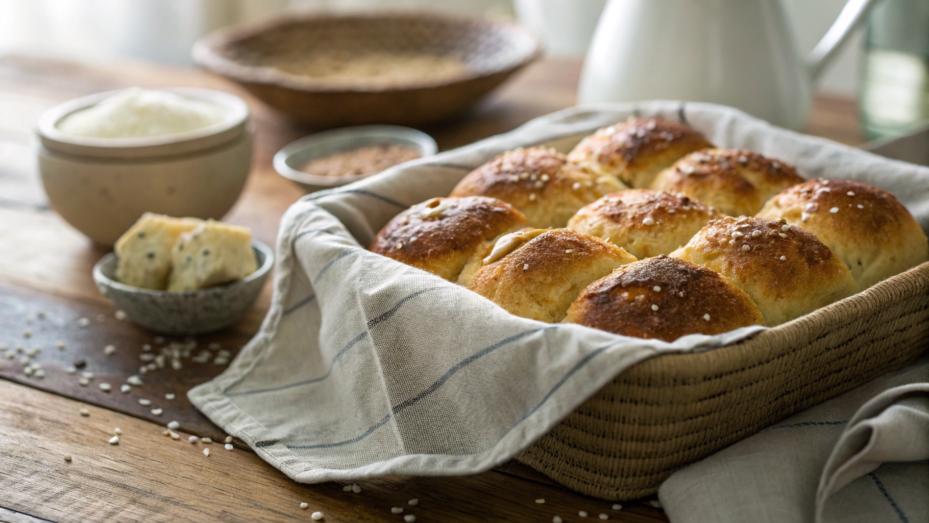 Keto Pink Himalayan Salt Pull Apart Butter Buns