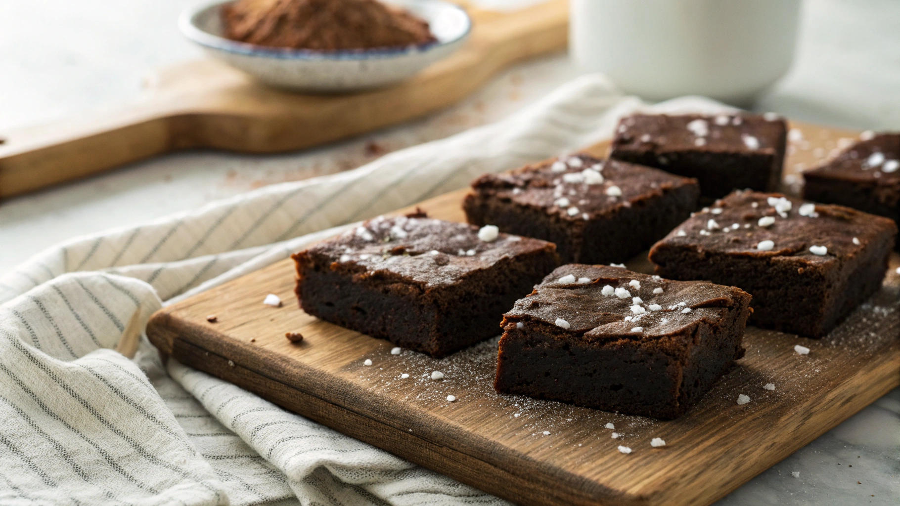 Sea Salt Fudgy Keto Brownies