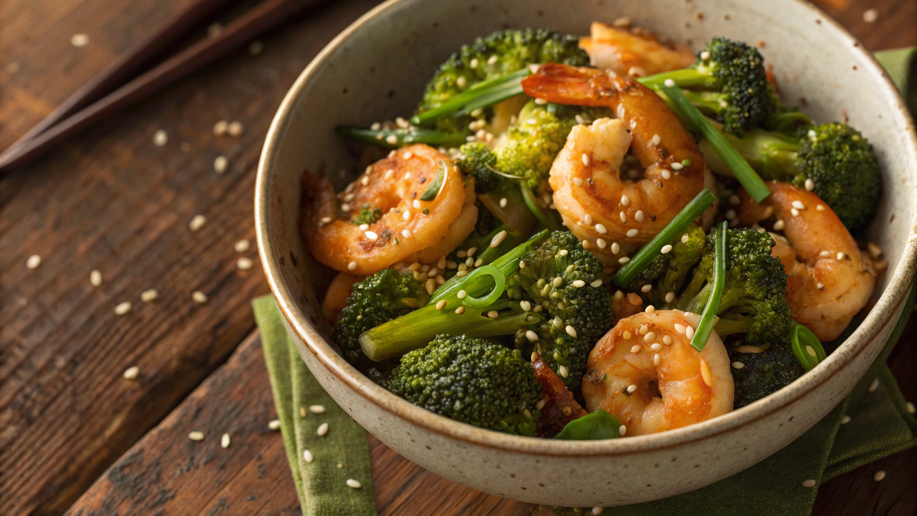 Low Carb Shrimp and Broccoli