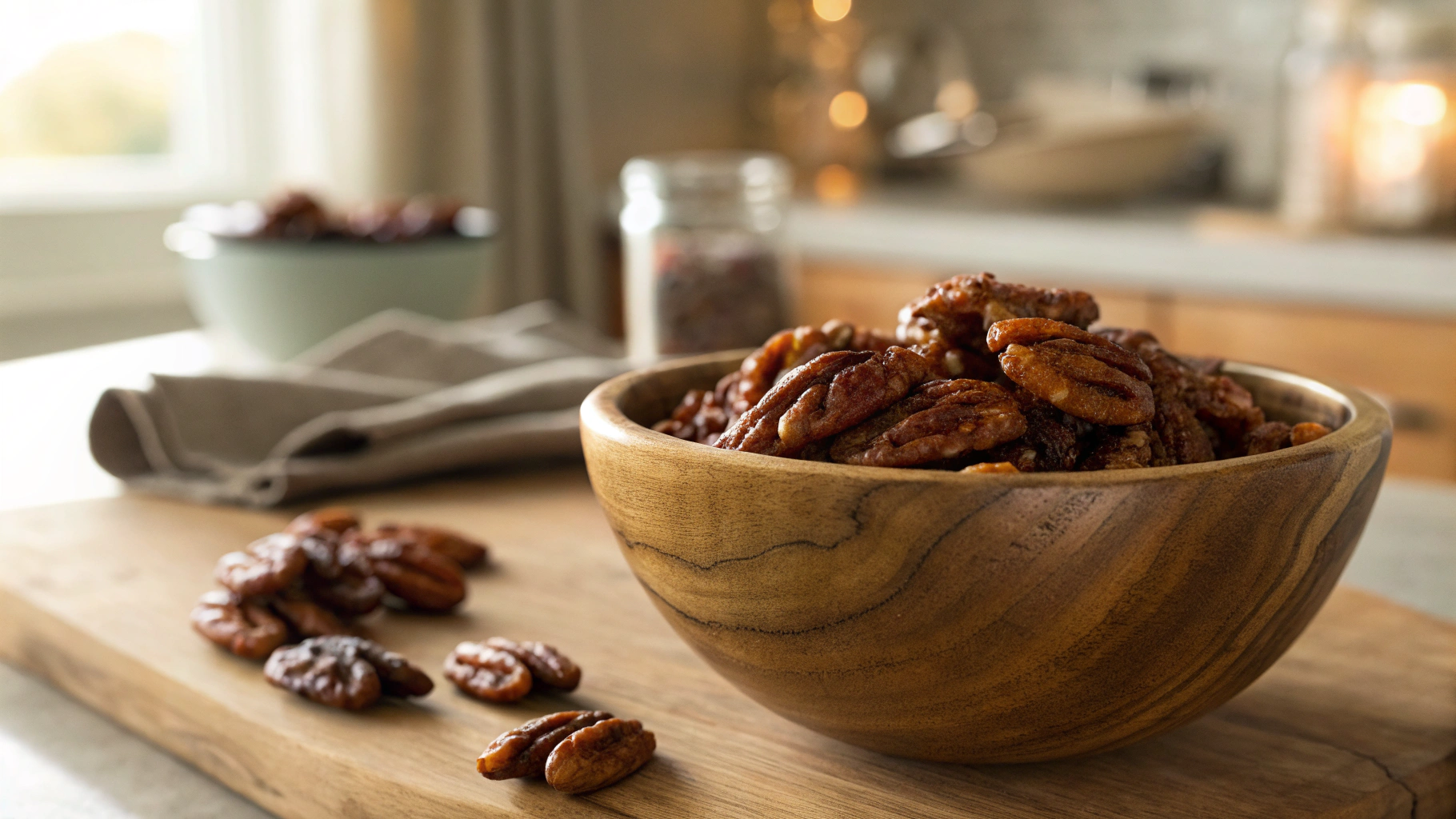Sweet & Salty Keto Candied Pecans