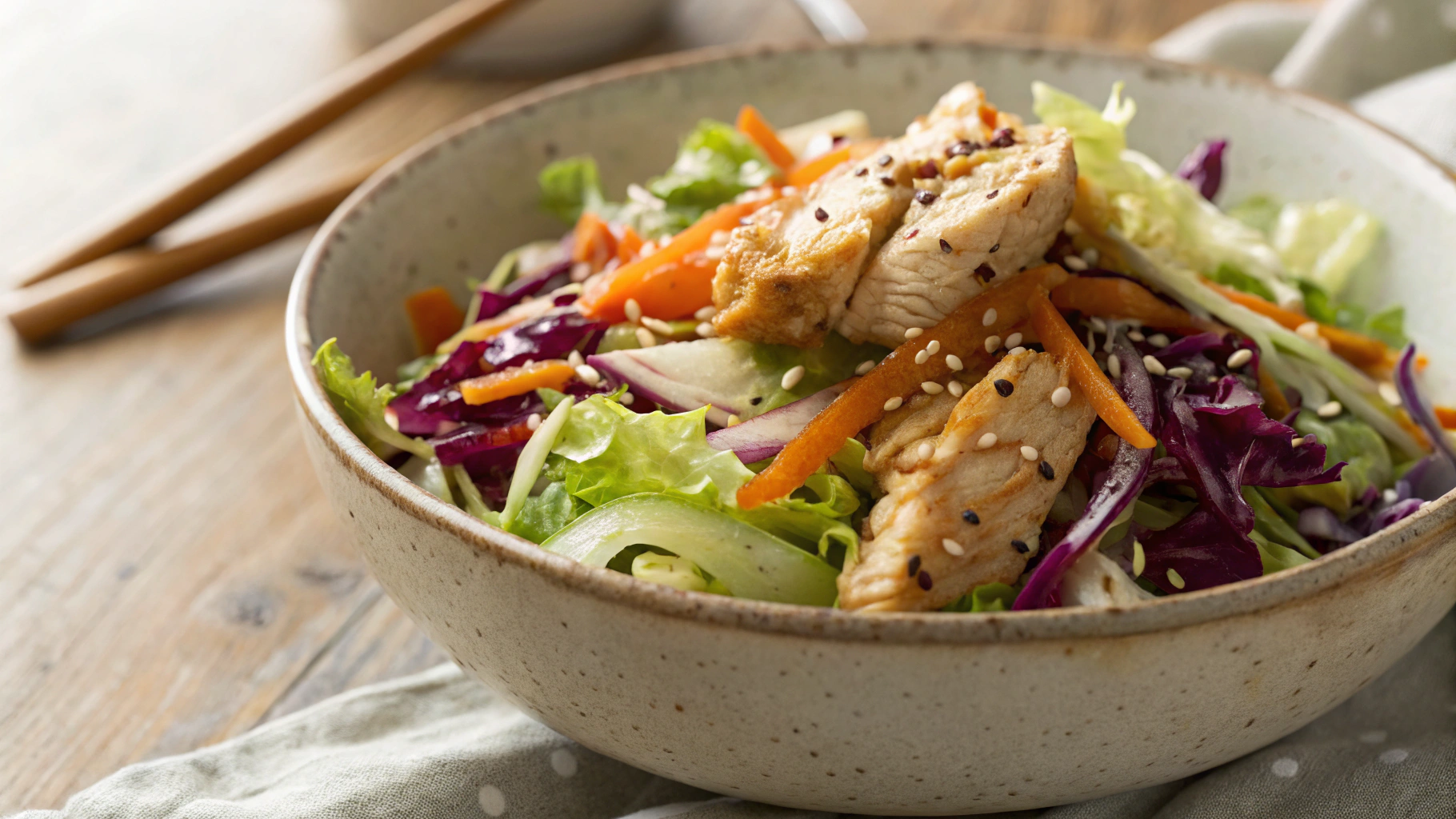 The Best Keto Chinese Chicken Salad