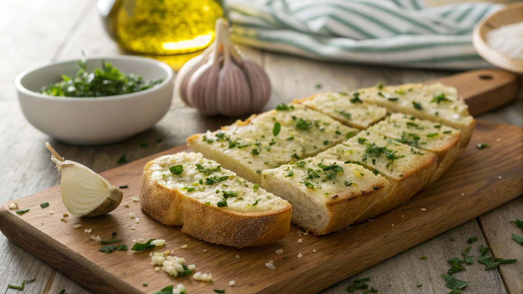 The Best Keto Garlic Bread Baguettes