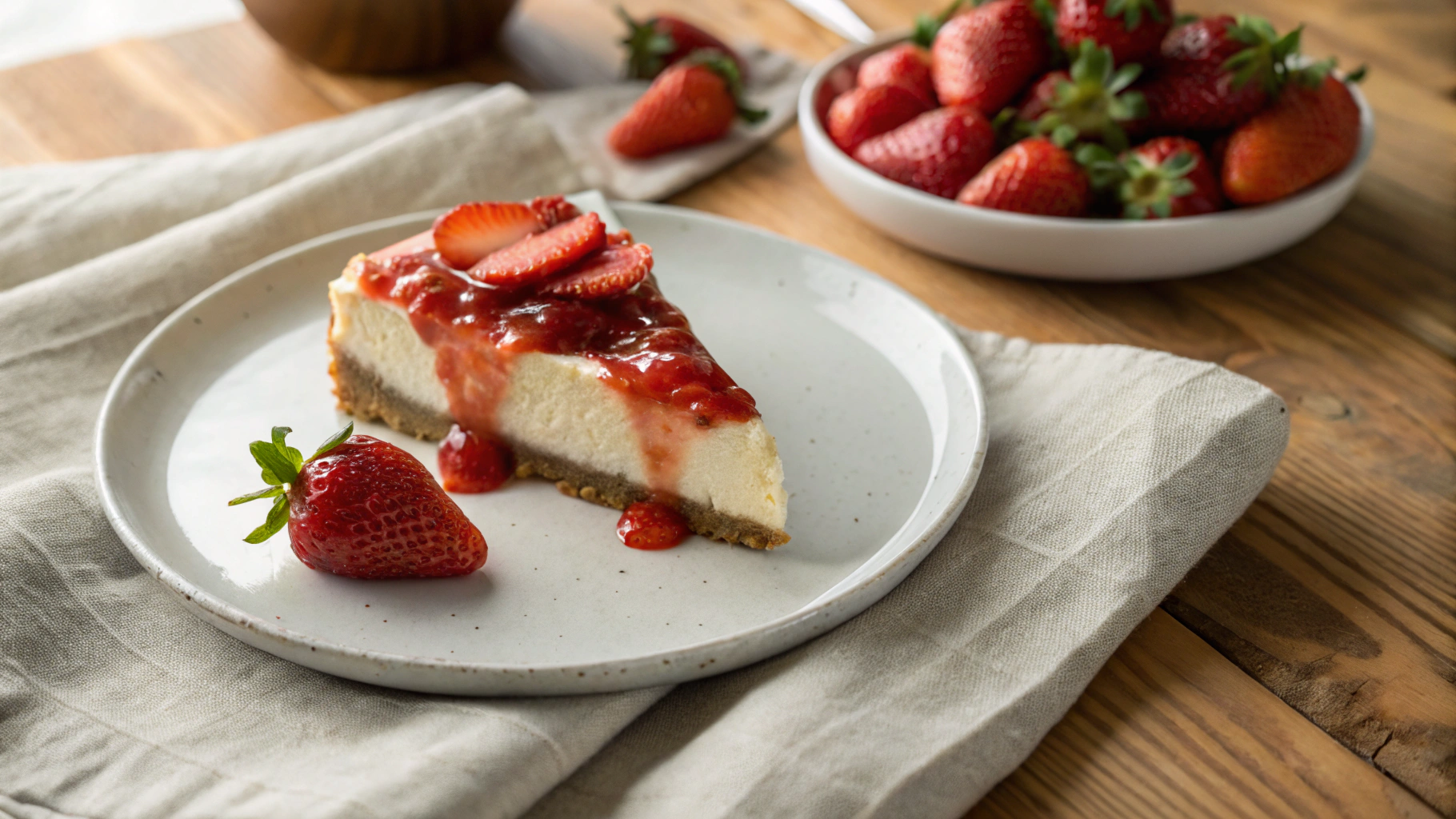 The Ultimate Keto Strawberry Cheesecake