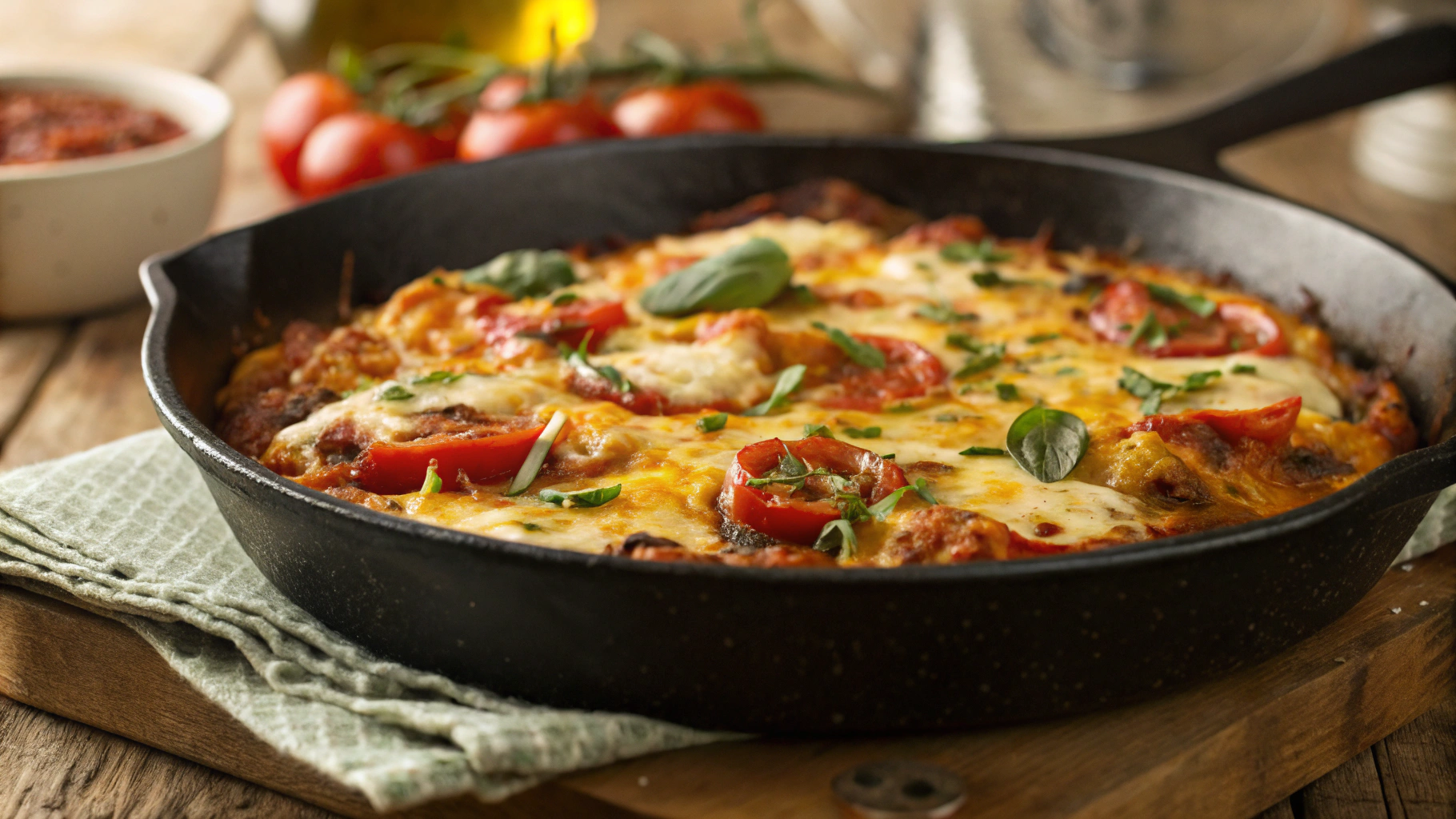 Ultimate Cheesy Keto Meatzza Pizza Casserole
