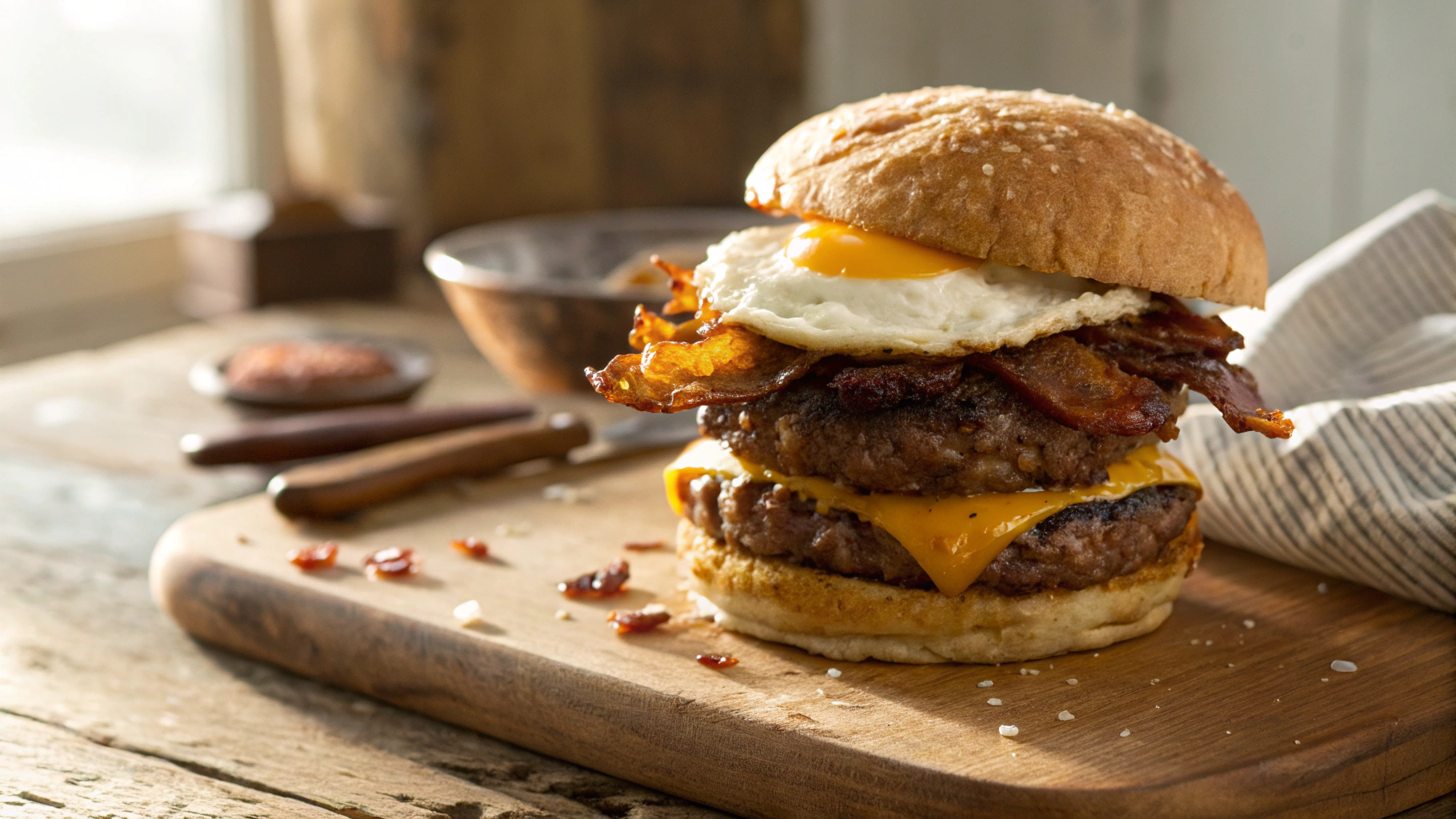 Ultimate Keto Carnivore Reverse Double Beef Burger