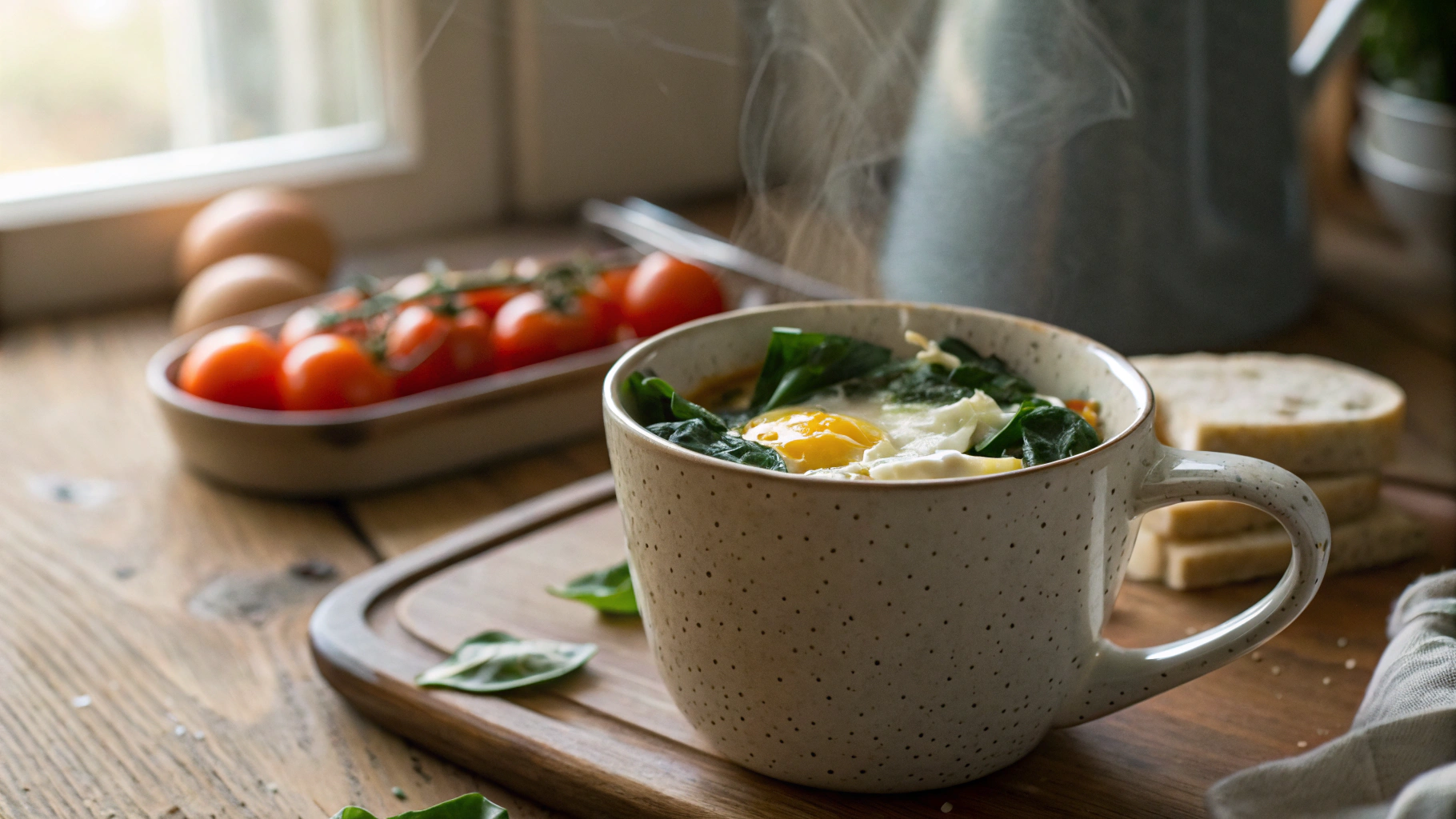 Ultimate Keto Cheesy Egg and Spinach Cup