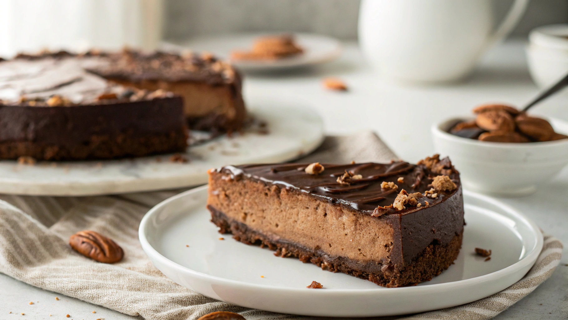 Ultimate Low Carb Chocolate Cheesecake