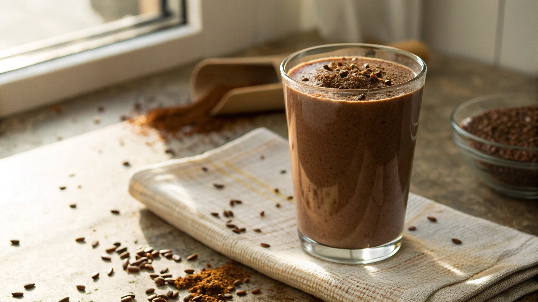 Ultimate Keto Chocolate Flax Shake