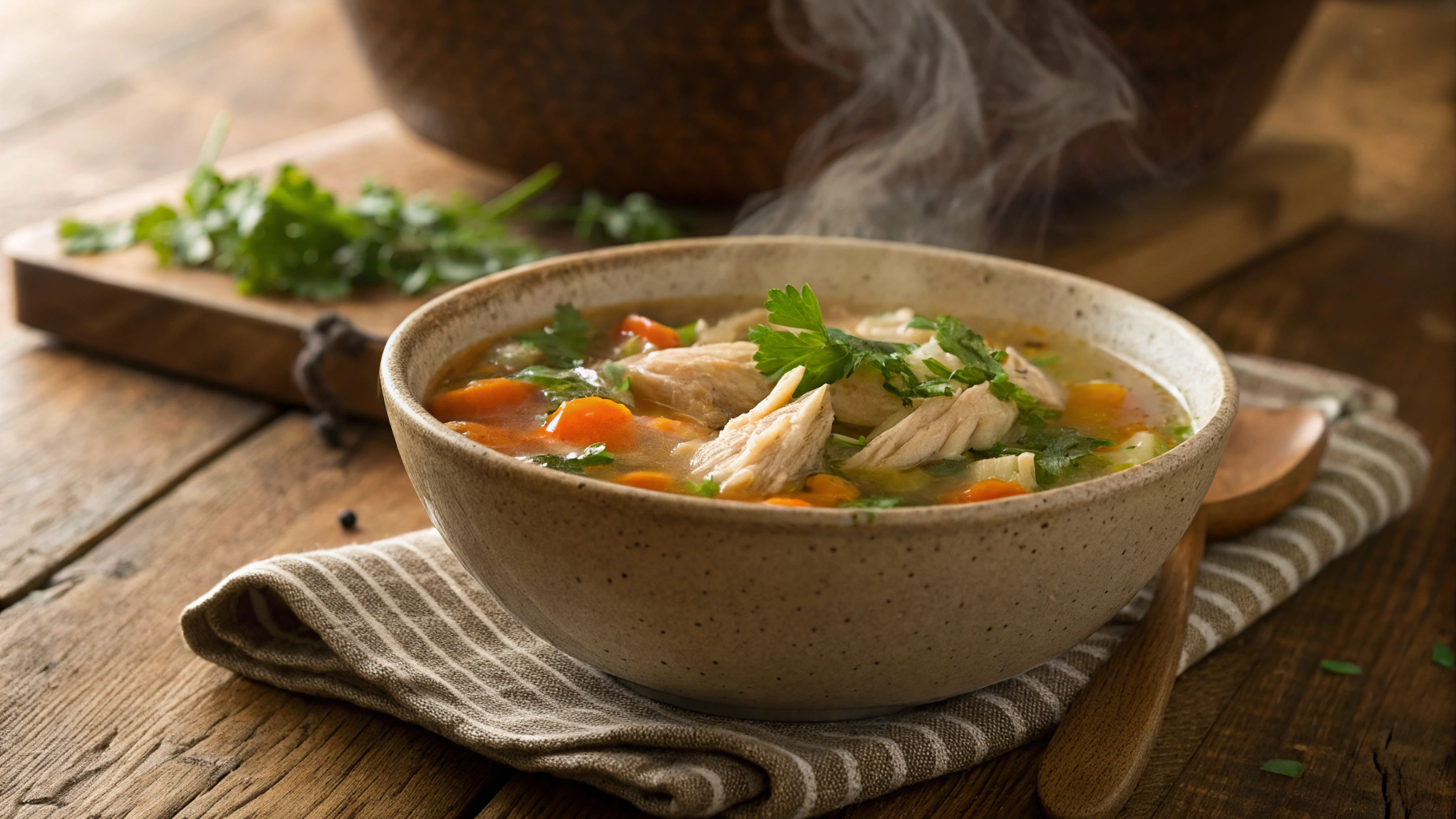 Zero Waste Keto Chicken Vegetable Soup