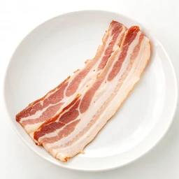 Bacon, pork, low sodium