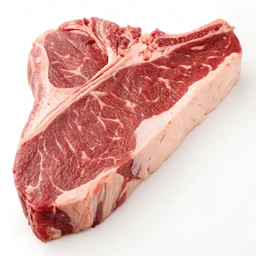 Beef Short Loin T-bone Steak Bone-in Separable Lean Only Trimmed To 1 8" Fat Select Raw
