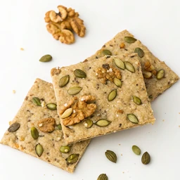 Keto Walnut And Pumpkin Seed Crackers