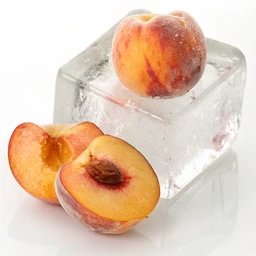 Peach, frozen, unsweetened