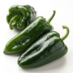 Poblano Peppers, Raw