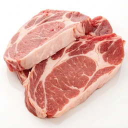 Pork Fresh Shoulder Blade Boston Roasts Or Steaks Separable Lean And Fat Raw