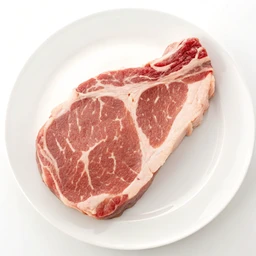 Pork Steak, Shoulder, Visible Fat Eaten