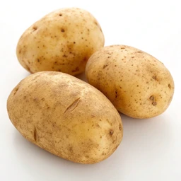 Raw Russet Potatoes With Skin