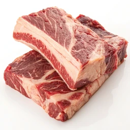 Ribs, Beef, Short, Visible Fat Eaten